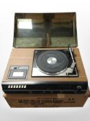 A Hitatchi stereo four-band music centre ambiophonic system model SDT-2480 with Garrard SP25 Mk IV