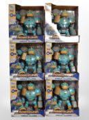 Six Robozuna figures, boxed.