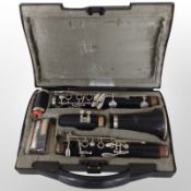 A Corton clarinet, in fitted case.