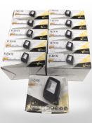 Eleven Flex 10 LED floodlights.