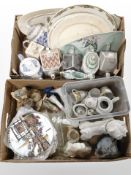 A group of collector's teapots, meat plates, Royal Doulton collector's plates,