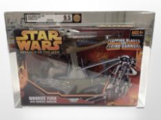 A Hasbro Star Wars: Revenge of the Sith model Wookiee Flyer with Wookiee Warrior,