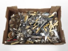 A large quantity of stainless steel and EPNS cutlery and other metal wares.