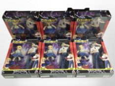 Six Mattel Zatch Bell! figurines, boxed.