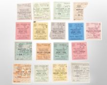 A collection of Football England International tickets England / Scotland, Hampden 1954, 1956, 1960,