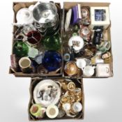 A quantity of ceramics including tea china, Ringtons Chintz teapot, collector's plates,