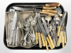 A large quantity of antique and later cutlery.