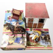 Three Sindy models in boxes,
