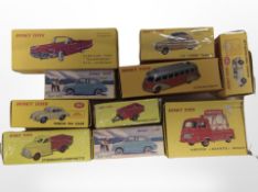 10 contemporary Dinky die-cast models, in boxes.
