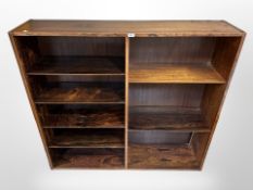 A 20th century Danish open bookcase,