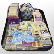 A large quantity of Pokémon cards including shineys, trainer cards, etc.