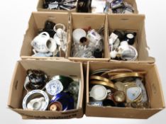 A very large quantity of continental ceramics, glass wares, lamp base, framed pictures, etc.