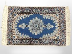 A small Nain fringed rug, Central Iran,