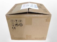 A steam sauna, as new, in box.