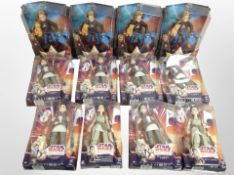 12 Hasbro Figurines including Star Wars, Captain Marvel, etc., boxed.