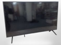 A Samsung 48 inch LCD TV with remote and lead (continental plug)