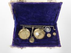 A set of sovereign scales in box.