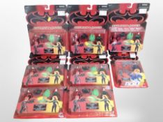 Eight Kenner Batman and Robin figurine sets, boxed.
