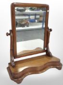 A Victorian mahogany dressing table mirror,