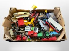 A quantity of 20th-century play-worn die-cast vehicles including Dinky.