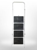 A folding step ladder.