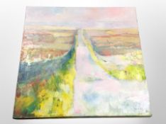 John Fowler (contemporary) : Soft sun and wind after April showers, oil on canvas,