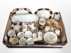 A group of Victorian and later tea and dinner wares including Napoli, Elizabethan, Royal Albert,
