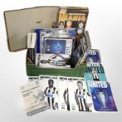 A group of vintage and modern Newcastle United match day programmes, earliest 1960,