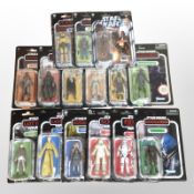 15 Hasbro/Kenner Star Wars figurines, boxed.