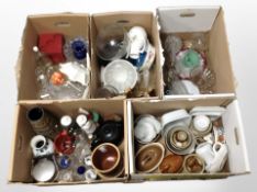 A large quantity of 20th century ceramics, glass and wooden items, dinner wares,