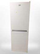 A Beko upright fridge/freezer.