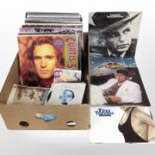 A quantity of vinyl LP records and 45 singles including Michael Jackson, Tina Turner, Frank Sinatra,