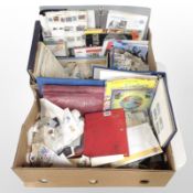 A quantity of stamps, loose and in albums, Post Office mint stamps, crown, etc.
