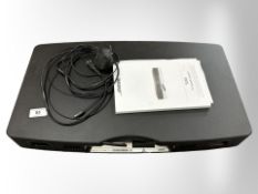 A Bose Solo TV sound system,