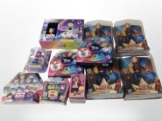 11 assorted Hasbro and other toys including Captain Marvel, Dora the Explorer, boxed.