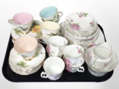 A group of Roslyn and Mayfair tea china.