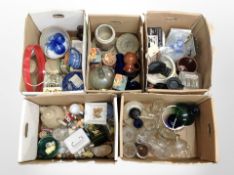 A large quantity of 20th century ceramics, glass and wooden items, kitchen wares,