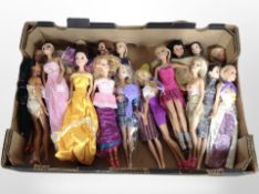 A quantity of Barbie dolls.