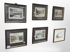 After Geoffrey Lockey : The Fisherman's Lookout, Cullercoats, a limited edition colour print,