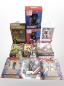 10 Mattel, Bandai and other figurines including Star Wars, Power Rangers, DC, Game of Thrones, etc.