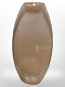 An Arts and Crafts hammered copper twin-handled serving tray, width 59cm.