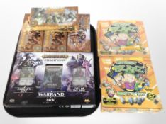 A boxes of two Games Workshop Warhammer Age of Sigmar trading card game sets,