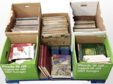 A large quantity of vinyl LP records and music books (5 boxes)