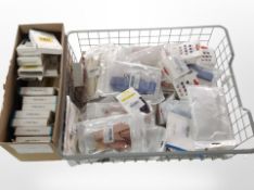 A quantity of charging cables, airpod protective cases, phone lanyards, etc.