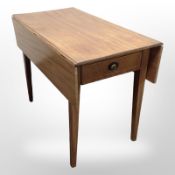 A 19th-century mahogany drop-leaf occasional table,