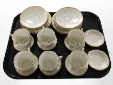 24 pieces of Bing & Grøndahl gilt porcelain tea china.