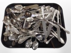 A quantity of EPNS and stainless steel flat ware.