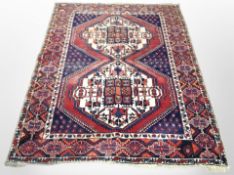 An Afshar rug, South East Iran, 205cm x 150cm.