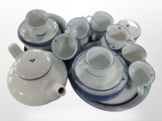 A Danish blue and white coffee service.