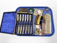 A small group of collectibles to include handy guide for knitting and crochet,